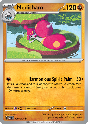100/182 - Medicham - [Uncommon]
