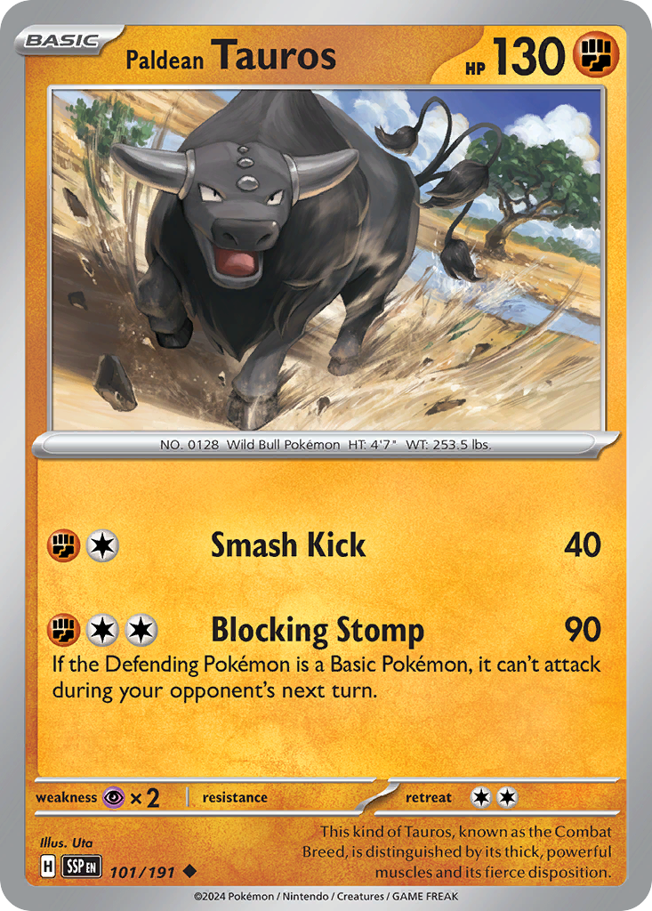 101/191 - Paldean Tauros - [Uncommon]