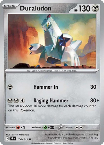 106/142 - Duraludon - [Common] - Reverse Holo