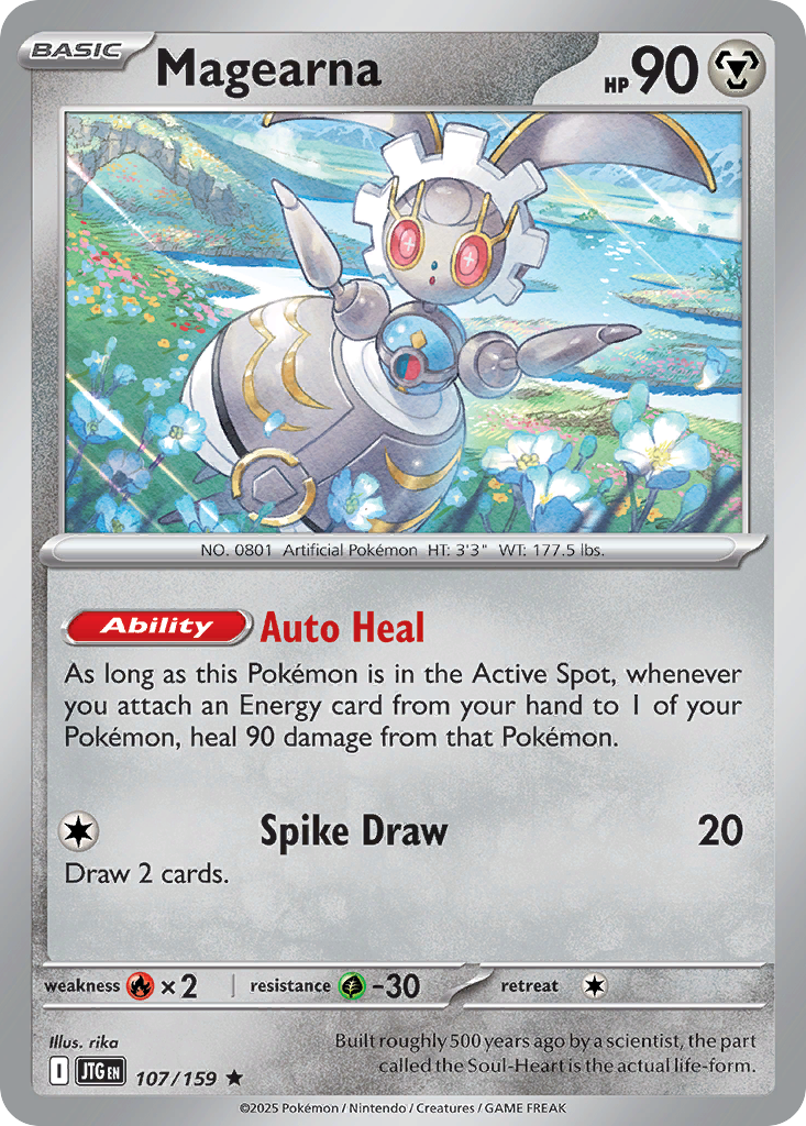 107/159 - Magearna - [Rare] - Reverse Holo