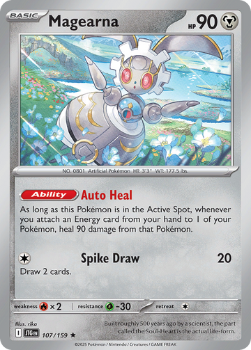 107/159 - Magearna - [Rare] - Reverse Holo