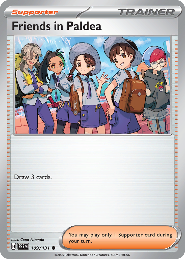 Losse Pokemonkaart 109/131 - Friends in Paldea - Prismatic Evolutions - [Common]