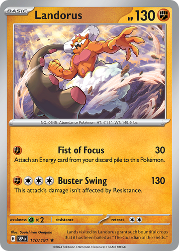 110/191 - Landorus - [Rare] - Reverse Holo