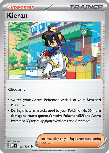 113/131 - Kieran - [Uncommon] - Poké Ball Holo