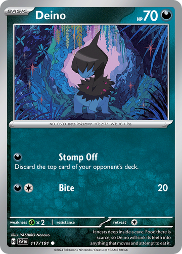 117/191 - Deino - [Common] - Reverse Holo