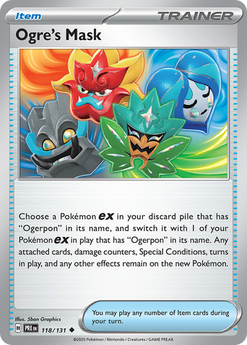 118/131 - Ogre's Mask - [Uncommon] - Poké Ball Holo