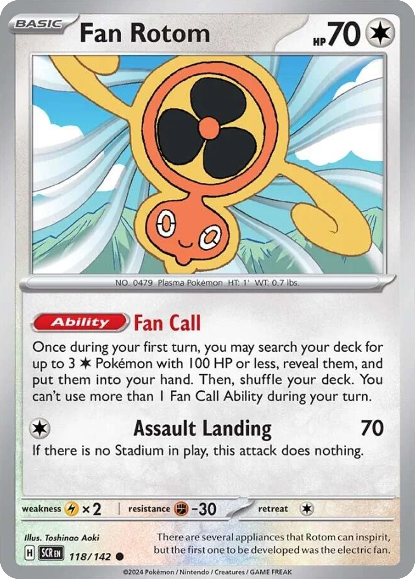 118/142 - Fan Rotom - [Common]