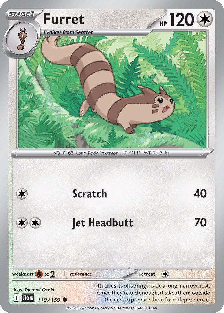 119/159 - Furret - [Common] - Reverse Holo