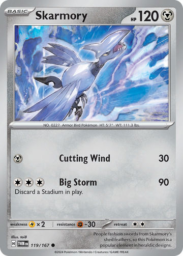 119/167 - Skarmory - [Common] - Reverse Holo