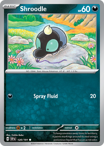 120/191 - Shroodle - [Common] - Reverse Holo