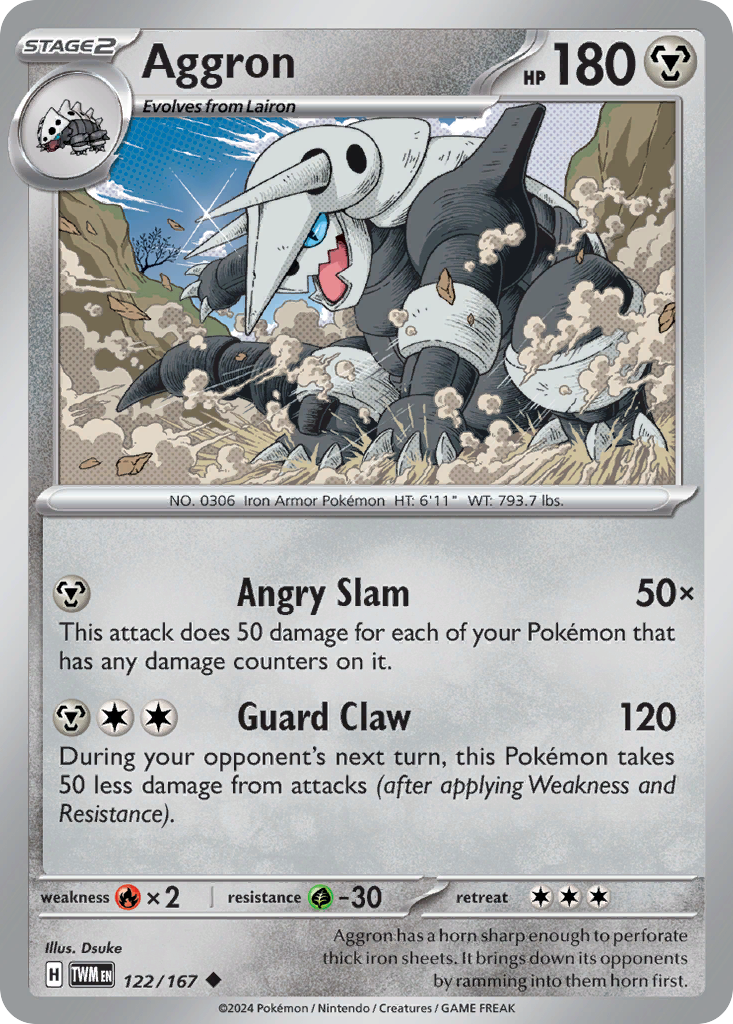 122/167 - Aggron - [Uncommon] - Reverse Holo