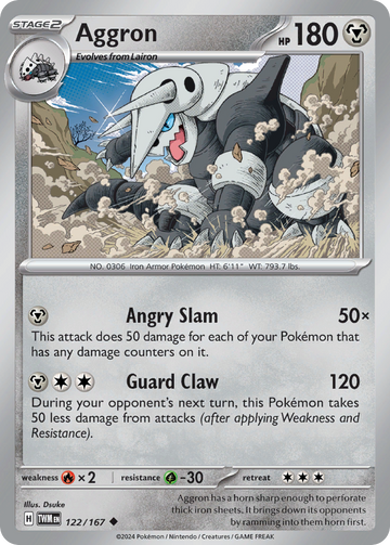 122/167 - Aggron - [Uncommon] - Reverse Holo