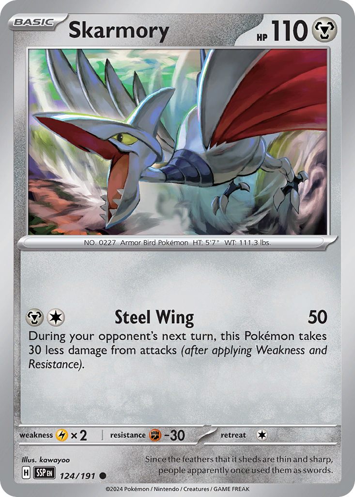 124/191 - Skarmory - [Common] - Reverse Holo