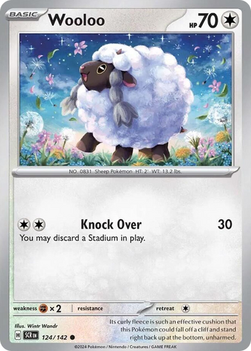 124/142 - Wooloo - [Common] - Reverse Holo