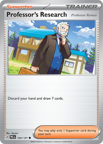 124/131 - Professor's Research - [Common] - Poké Ball Holo
