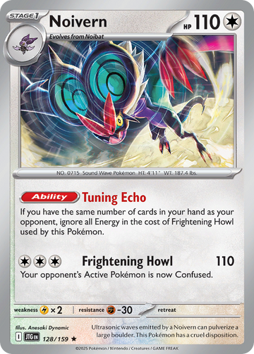 128/159 - Noivern - [Rare] - Reverse Holo