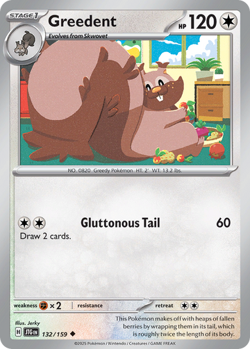 132/159 - Greedent - [Uncommon]