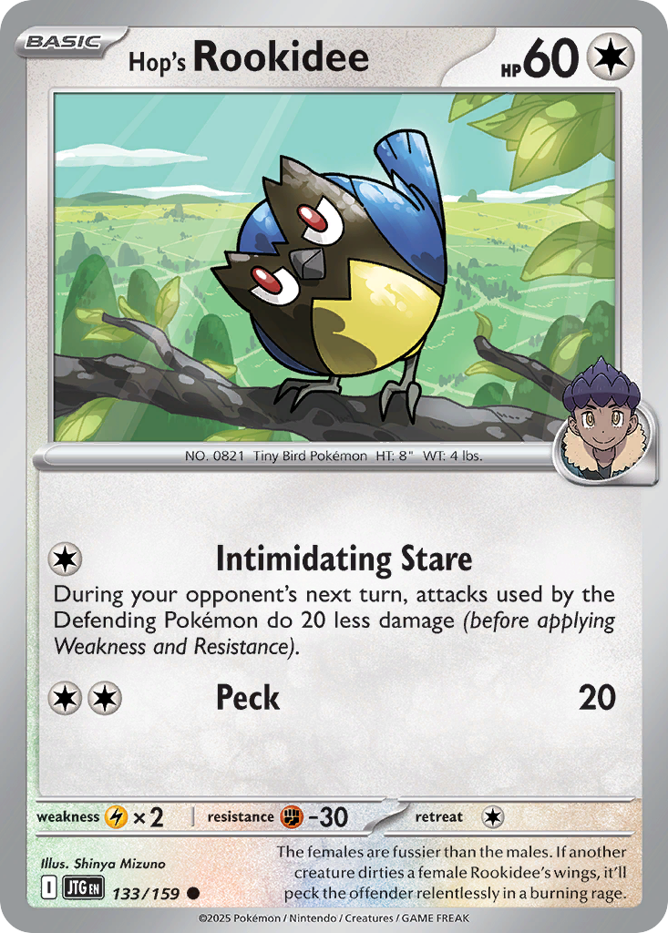 133/159 - Hop's Rookidee - [Common] - Reverse Holo