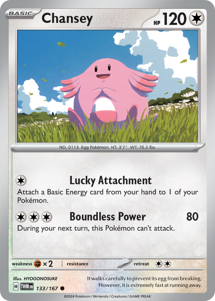 133/167 - Chansey - [Common] - Reverse Holo