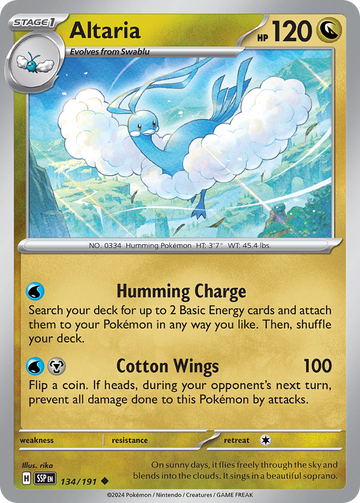 134/191 - Altaria - [Uncommon]