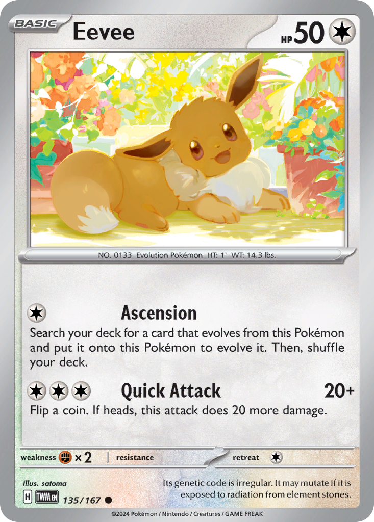 135/167 - Eevee - [Common] - Reverse Holo