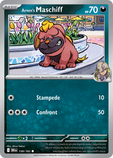 138/182 - Arven's Maschiff - [Common] - Reverse Holo
