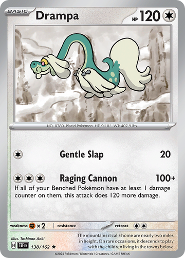 138/162 - Drampa - [Rare] - Reverse Holo