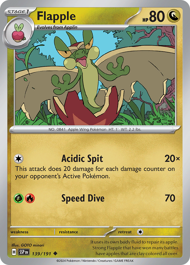 139/191 - Flapple - [Uncommon]