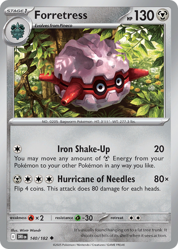 140/182 - Forretress - [Uncommon]