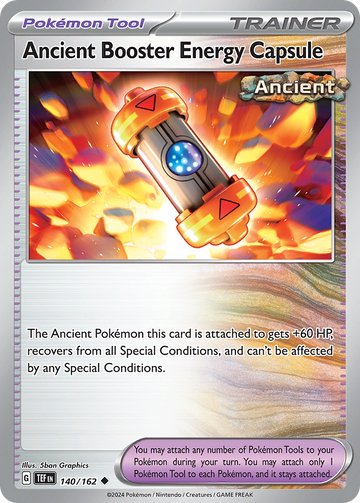 140/162 - Ancient Booster Energy Capsule - [Uncommon] - Reverse Holo