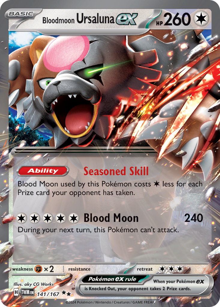 141/167 - Bloodmoon Ursaluna ex - [Double Rare]