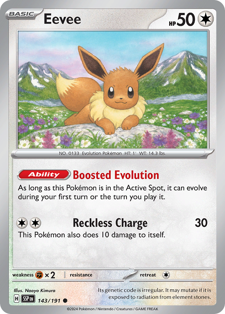 143/191 - Eevee - [Common] - Reverse Holo