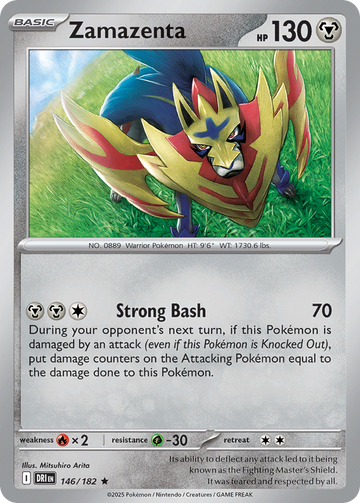 146/182 - Zamazenta - [Rare] - Reverse Holo