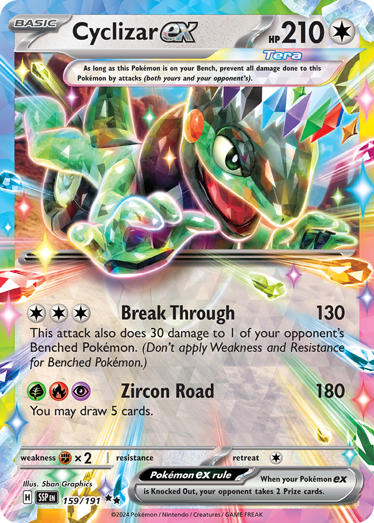 159/191 - Cyclizar ex - [Double Rare]