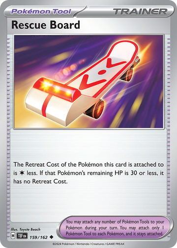 159/162 - Rescue Board - [Uncommon] - Reverse Holo