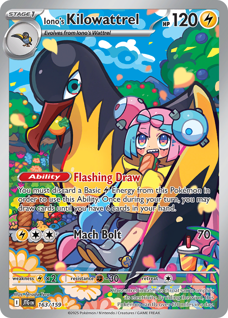 163/159 - Iono's Kilowattrel - [Illustration Rare]