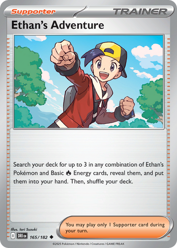 165/182 - Ethan's Adventure - [Uncommon] - Reverse Holo