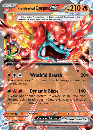 017/131 - Hearthflame Mask Ogerpon ex - [Double Rare]