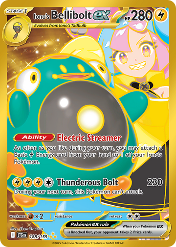 188/159 - Iono's Bellibolt ex - [Hyper Rare]