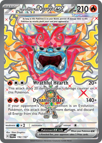 192/167 - Hearthflame Mask Ogerpon ex - [Ultra Rare]