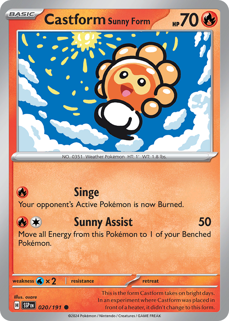 020/191 - Castform Sunny Form - [Common]