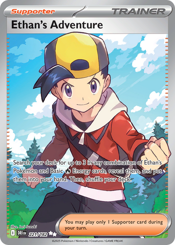 Losse Pokemonkaart 221/182 - Ethan's Adventure - Destined Rivals - [Ultra Rare]