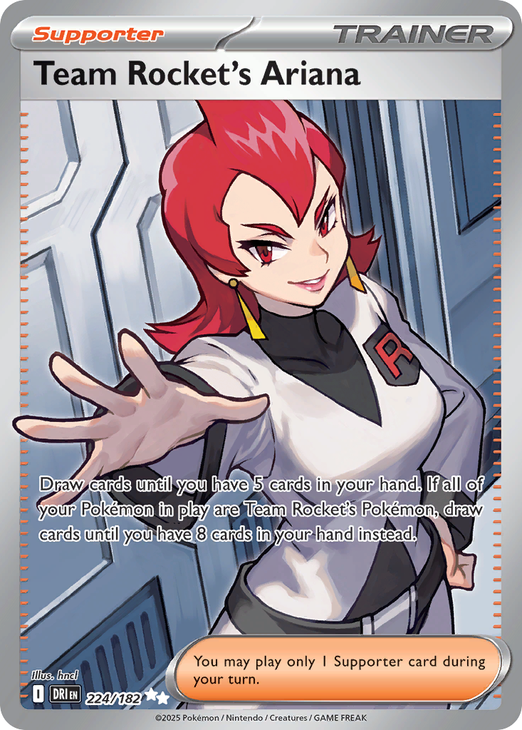 Losse Pokemonkaart 224/182 - Team Rocket's Ariana - Destined Rivals - [Ultra Rare]