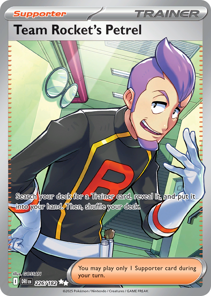 Losse Pokemonkaart 226/182 - Team Rocket's Petrel - Destined Rivals - [Ultra Rare]