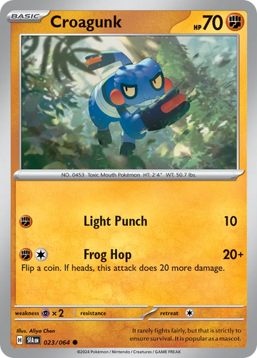 023/064 - Croagunk - [Common] - Reverse Holo