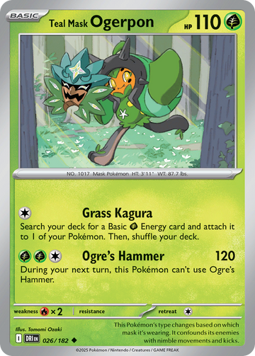 026/182 - Teal Mask Ogerpon - [Uncommon]