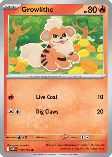 027/182 - Growlithe - [Common]