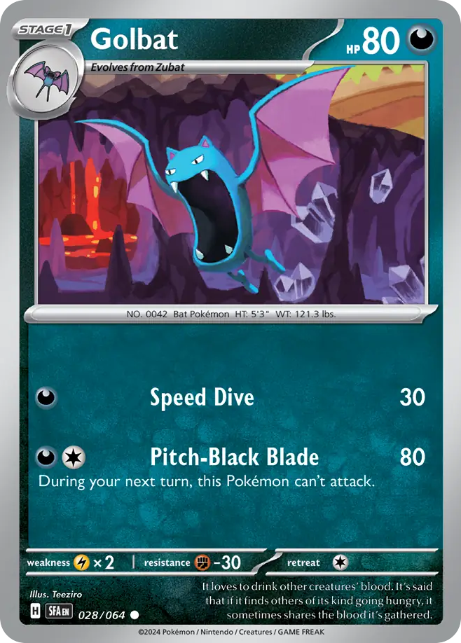 028/064 - Golbat - [Common] - Reverse Holo