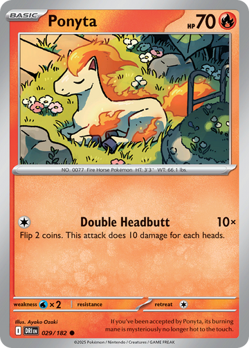 029/182 - Ponyta - [Common] - Reverse Holo