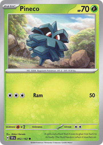 002/162 - Pineco - [Common] - Reverse Holo